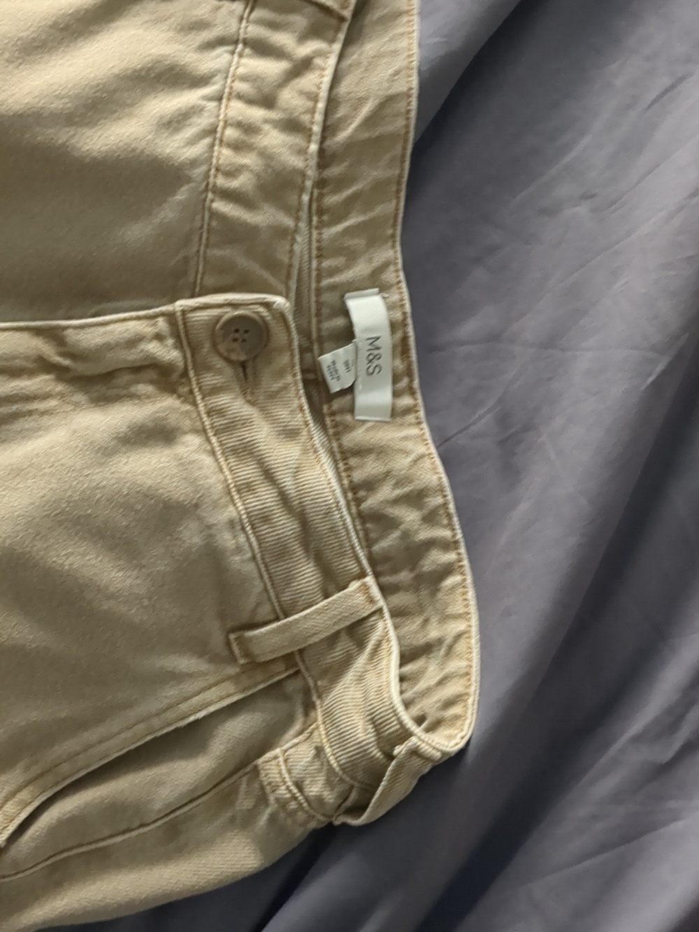 Marks & Spencer Beige Palazzo Pants Size 6 (UK 10) Short (29 Inch Inside Leg) - Picture 4 of 4